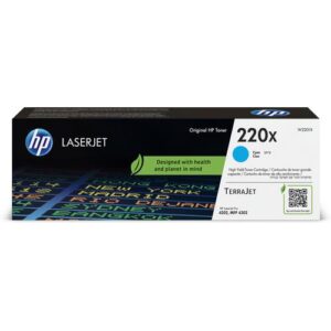 HP 220X originele LaserJet-tonercartridge, cyaan