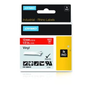 DYMO 1805416 labelprinter-tape Wit op rood