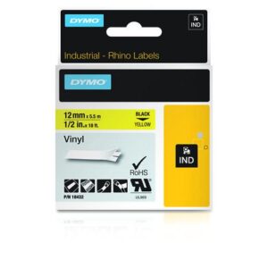 DYMO 18432 labelprinter-tape Zwart op geel