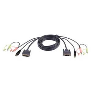 ATEN 3M USB DVI-I Enkelvoudige Link KVM Kabel