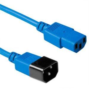 ACT Netsnoer C13 - C14 blauw 0,6 m