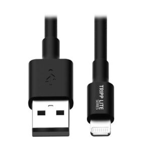 Tripp Lite M100-10N-BK-10 Lightning-kabel 0,254 m Zwart