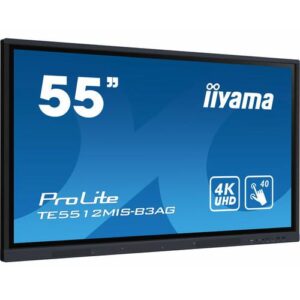 iiyama TE5512MIS-B3AG beeldkrant Kiosk-ontwerp 139,7 cm (55") LCD Wifi 400 cd/m² 4K Ultra HD Zwart Touchscreen Type processor Android 11 18/7