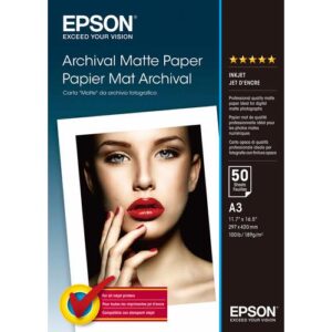 Epson Archival Matte Paper, DIN A3, 189g/m², 50 Vel