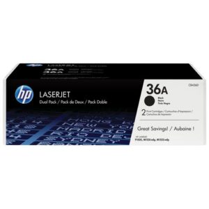 HP 36A originele zwarte LaserJet tonercartridge, 2-pack