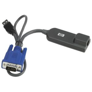 HPE KVM Console USB Interface Adapter toetsenbord-video-muis (kvm) kabel Zwart