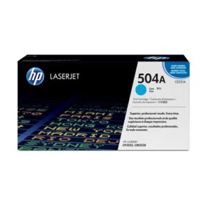 HP 504A originele cyaan LaserJet tonercartridge