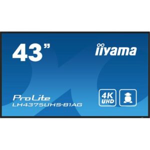 iiyama ProLite Digitale signage flatscreen 108 cm (42.5") LCD Wifi 500 cd/m² 4K Ultra HD Zwart Type processor Android 11 24/7