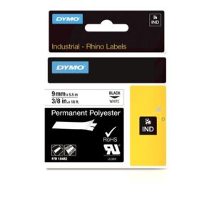 DYMO 18482 labelprinter-tape Zwart op wit