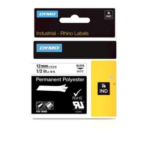 DYMO 18483 labelprinter-tape Zwart op wit