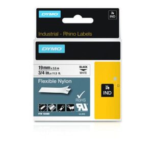 DYMO 18489 labelprinter-tape Zwart op wit
