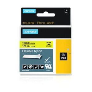DYMO 18490 labelprinter-tape Zwart op geel