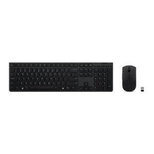 Lenovo 4X31K03968 toetsenbord Inclusief muis Kantoor RF-draadloos + Bluetooth Belgisch, Engels Grijs