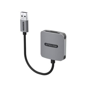 Sitecom MD-1009 geheugenkaartlezer USB 2.0 Zwart, Grijs