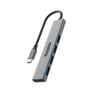 Sitecom CN-5003 interface hub USB 3.2 Gen 1 (3.1 Gen 1) Type-C 5000 Mbit/s Zwart, Grijs