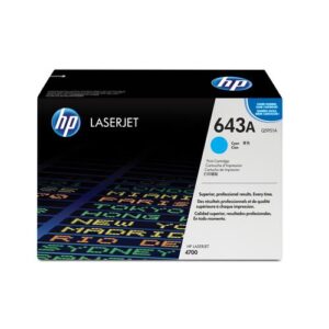 HP 643A originele cyaan LaserJet tonercartridge