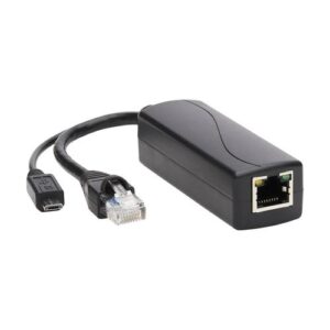 Tripp Lite NPOE-SPL-G-5VMU tussenstuk voor kabels RJ-45 RJ-45, Micro-USB Type-B Zwart