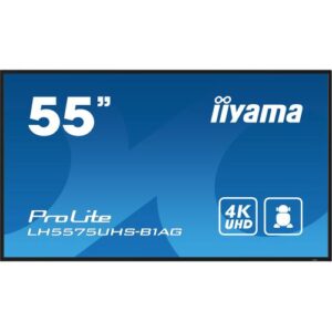 iiyama LH5575UHS-B1AG beeldkrant Digitale signage flatscreen 138,7 cm (54.6") LCD Wifi 500 cd/m² 4K Ultra HD Zwart Type processor Android 11 24/7