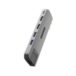 Sitecom AC-1002 interface hub USB Type-C 10000 Mbit/s Zwart, Grijs