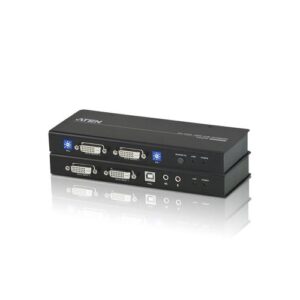 ATEN USB DVI Dubbelvoudige Weergave Cat 5 KVM Verlenger (1024 x 768@60m)