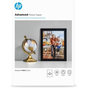 HP Advanced fotopapier, glanzend, 250 g/m2, A4 (210 x 297 mm), 25 vellen