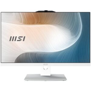 MSI Modern AM242TP 1M-1228EU All-in-One PC/workstation Intel Core 5 120U 60,5 cm (23.8") 1920 x 1080 Pixels Touchscreen Alles-in-één-pc 8 GB DDR5-SDRAM 512 GB SSD Windows 11 Pro Wi-Fi 6E (802.11ax) Wit