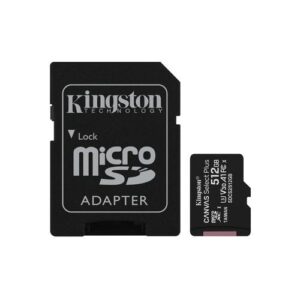 Kingston Technology 512GB micSDXC Canvas Select Plus 100R A1 C10 kaart + ADP
