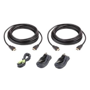 ATEN 3M USB HDMI Dubbel Beeldscherm Veilige KVM Kabelpakket