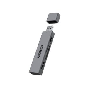 Sitecom MD-1013 geheugenkaartlezer USB 2.0 Type-A/Type-C Grijs