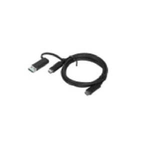 Lenovo 4X90U90618 USB-kabel USB 3.2 Gen 1 (3.1 Gen 1) 1 m USB A/USB C USB C Zwart