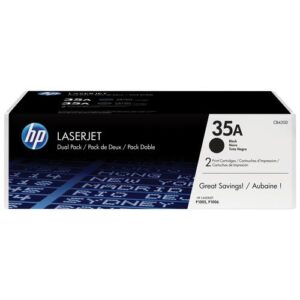 HP 35A originele zwarte LaserJet tonercartridge, 2-pack