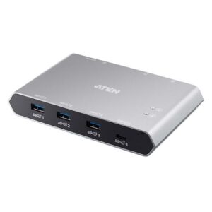 ATEN 2-Port USB-C Gen 2 Sharing Switch met Power Pass-through