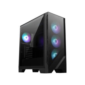 MSI MAG FORGE 321R AIRFLOW computerbehuizing Midi Tower Zwart, Transparant
