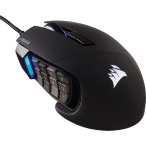 Corsair Scimitar RGB Elite muis Gamen Rechtshandig USB Type-A Optisch 18000 DPI