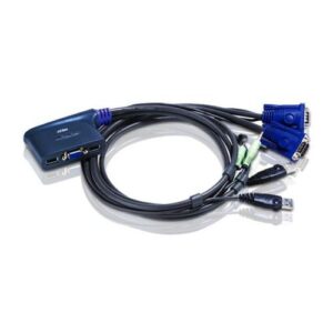 ATEN 2-poorts USB VGA-/audiokabel KVM-switch (0,9m)