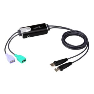 ATEN 2-poorts USB grenzeloze kabel KM-schakelaar