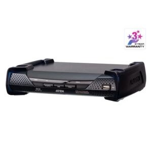 ATEN 2K DVI-D Dual Link KVM over IP-ontvanger met Dual SFP