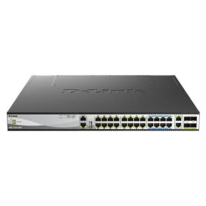 D-Link DMS-3130-30PS Managed L3 10G Ethernet (100/1000/10000) Power over Ethernet (PoE) Zwart