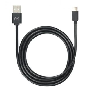 Mobilis 001278 USB-kabel 1 m USB A USB C/Lightning Zwart