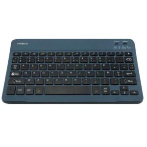 Mobilis 001284 toetsenbord voor mobiel apparaat AZERTY Frans Bluetooth Blauw