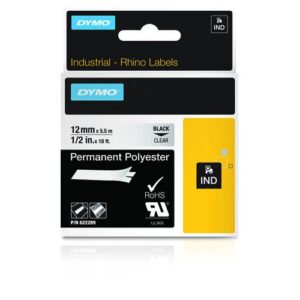 DYMO 622289 labelprinter-tape Zwart op zilver