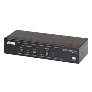 ATEN 2 x 2 True 4K HDMI Matrixswitch met audio de-embedder