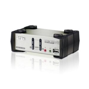 ATEN 2-Poorts PS/2-USB VGA/Geluid KVMP™ Schakelaar met OSD