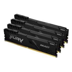 Kingston Technology FURY Beast 64GB 3200MT/s DDR4 CL16 DIMM (Kit van 4) Black