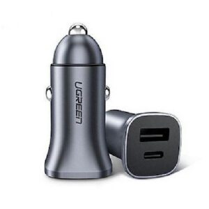 Ugreen 30780 oplader voor mobiele apparatuur Universeel Zwart Sigarettenaansteker Snel opladen Auto