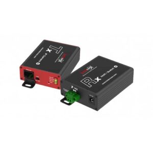 Mobotix MX-A-ETP1A-2601-SET netwerkextender Netwerkzender & -ontvanger Zwart 10, 100 Mbit/s