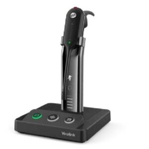 Yealink WH63 Portable UC Headset Draadloos oorhaak, Hoofdband, Neckband Kantoor/callcenter Oplaadhouder Zwart