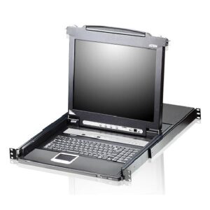 ATEN 16-Poorts PS/2-USB VGA LCD KVM Schakelaar met Ketenverbinding Poort en USB Randapparatuur Ondersteuning