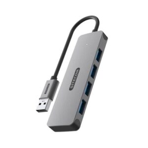 Sitecom CN-5005 interface hub USB 3.2 Gen 1 (3.1 Gen 1) Type-A 5000 Mbit/s Zwart, Grijs
