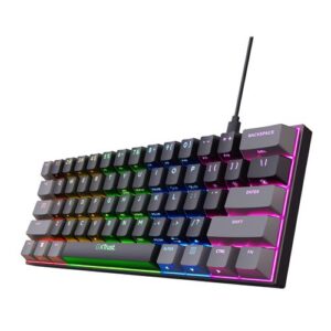 Trust GXT 867 Acira toetsenbord Gamen USB QWERTY Amerikaans Engels Zwart